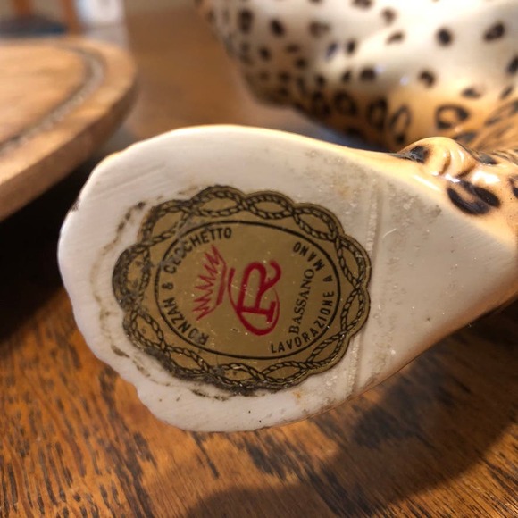 Mid Century Italian Large Ronzan Leopard Sculpture Animal Figurine - Picture 10 of 10